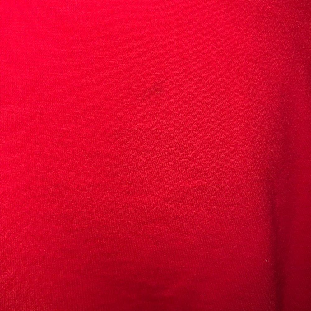 Red Cropped Sweatshirt - Picture 3 of 3